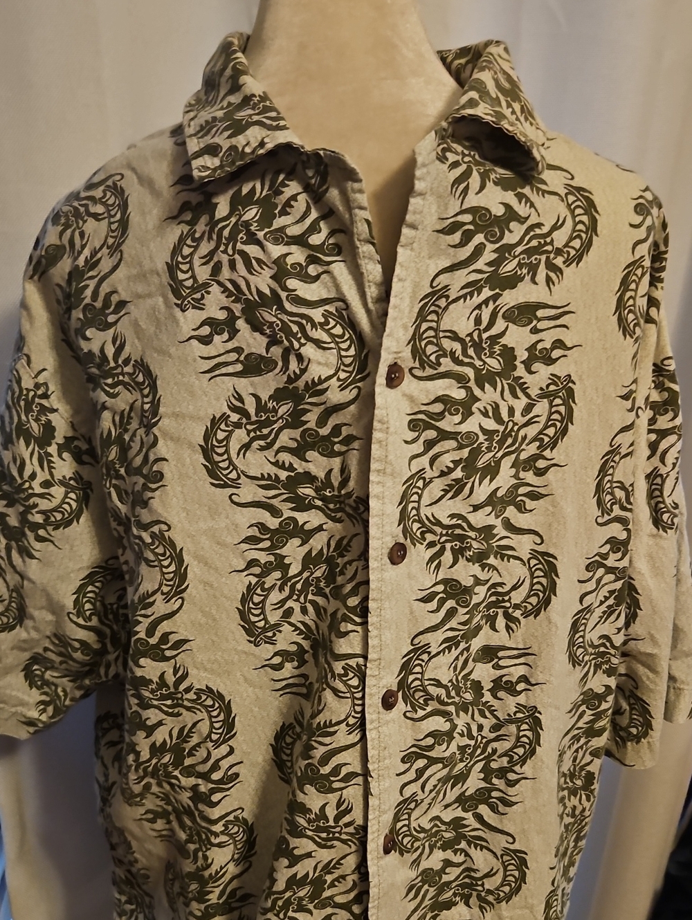 '90S Vintage Street Culture Dragon Shirt 2xl?